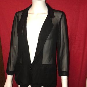 Material girl see through blouse